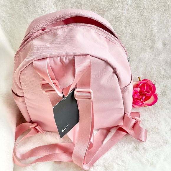 New with tags NIKE FUTURA 365 MINI BACKPACK Pink with black Logo. 5 pockets! - Picture 7 of 7